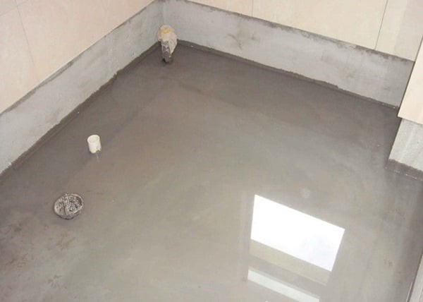 Cementatious method of waterproofing